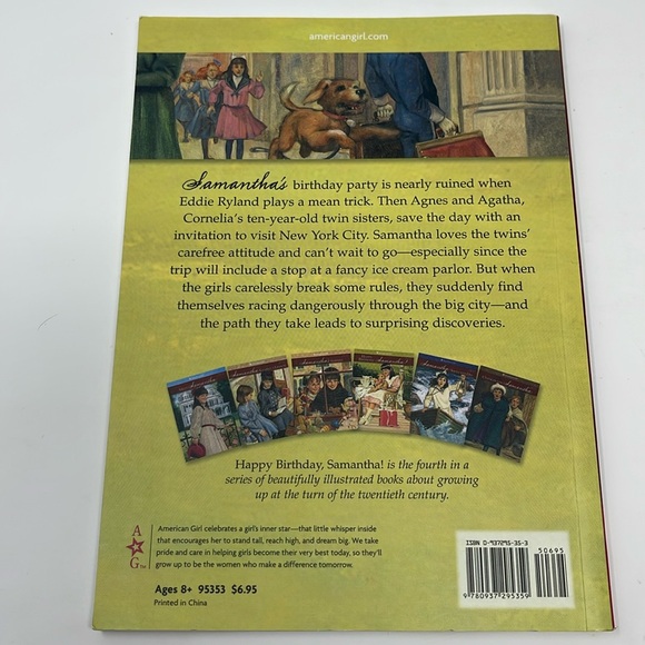3/$15 AMERICAN GIRL: Happy Birthday, Samantha! Book 4 in the Samantha Series - Picture 2 of 5